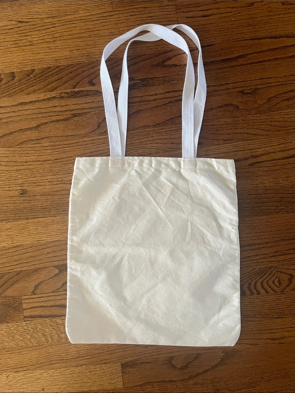 Outdoor Voices White Tote with Yellow-to-Pink Gradient Logo
